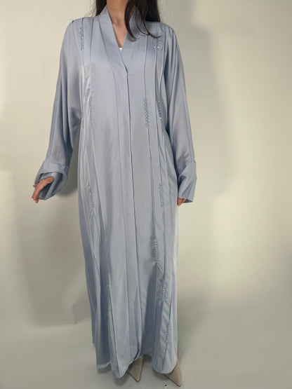 Abaya Jana – Perles et élégance pour l’Aïd 2025 💙✨